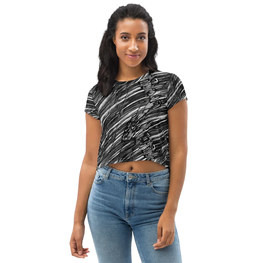 Ward's Whirlwind on Crop Tee — Front