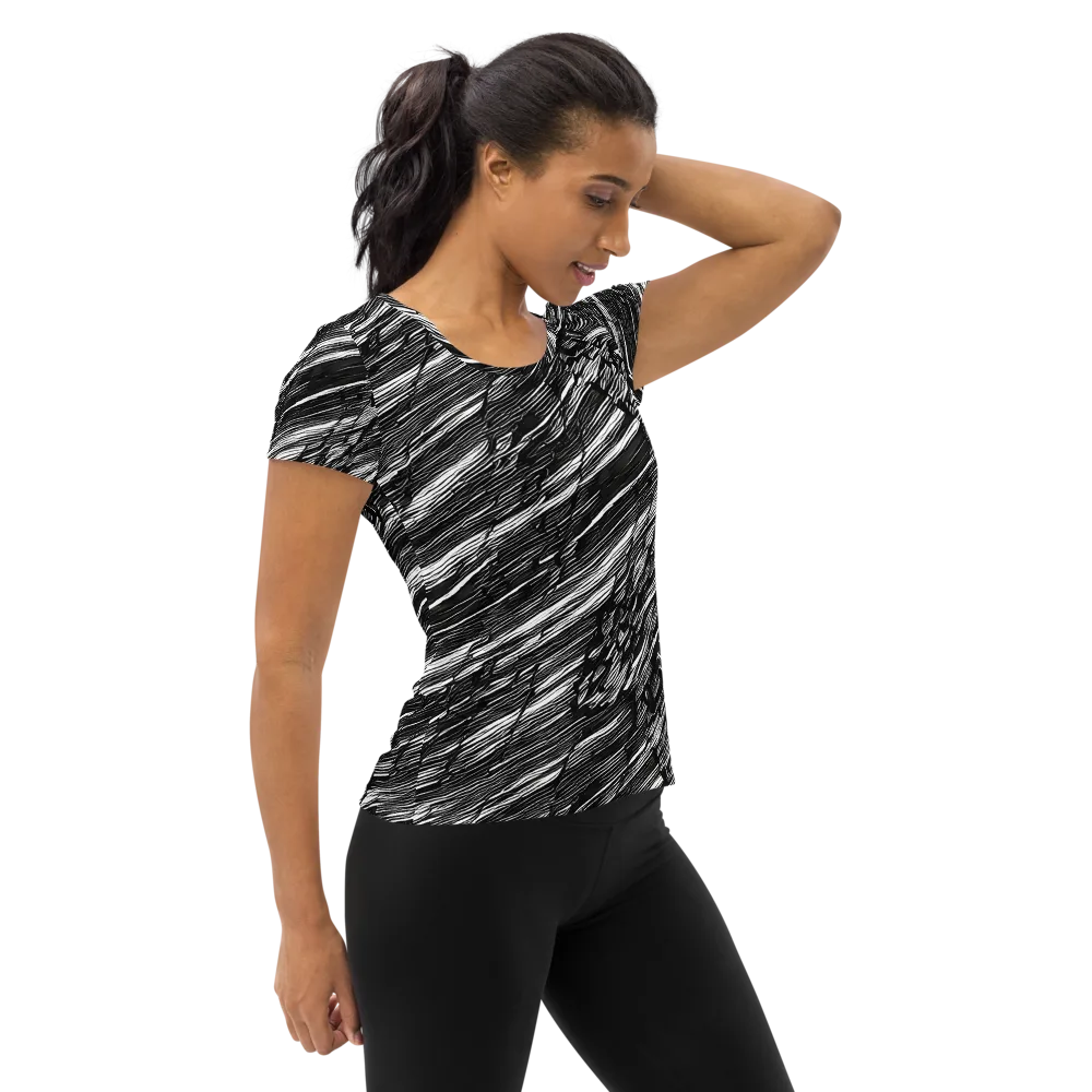 Ward's Whirlwind on Women's Athletic T-Shirt — Right