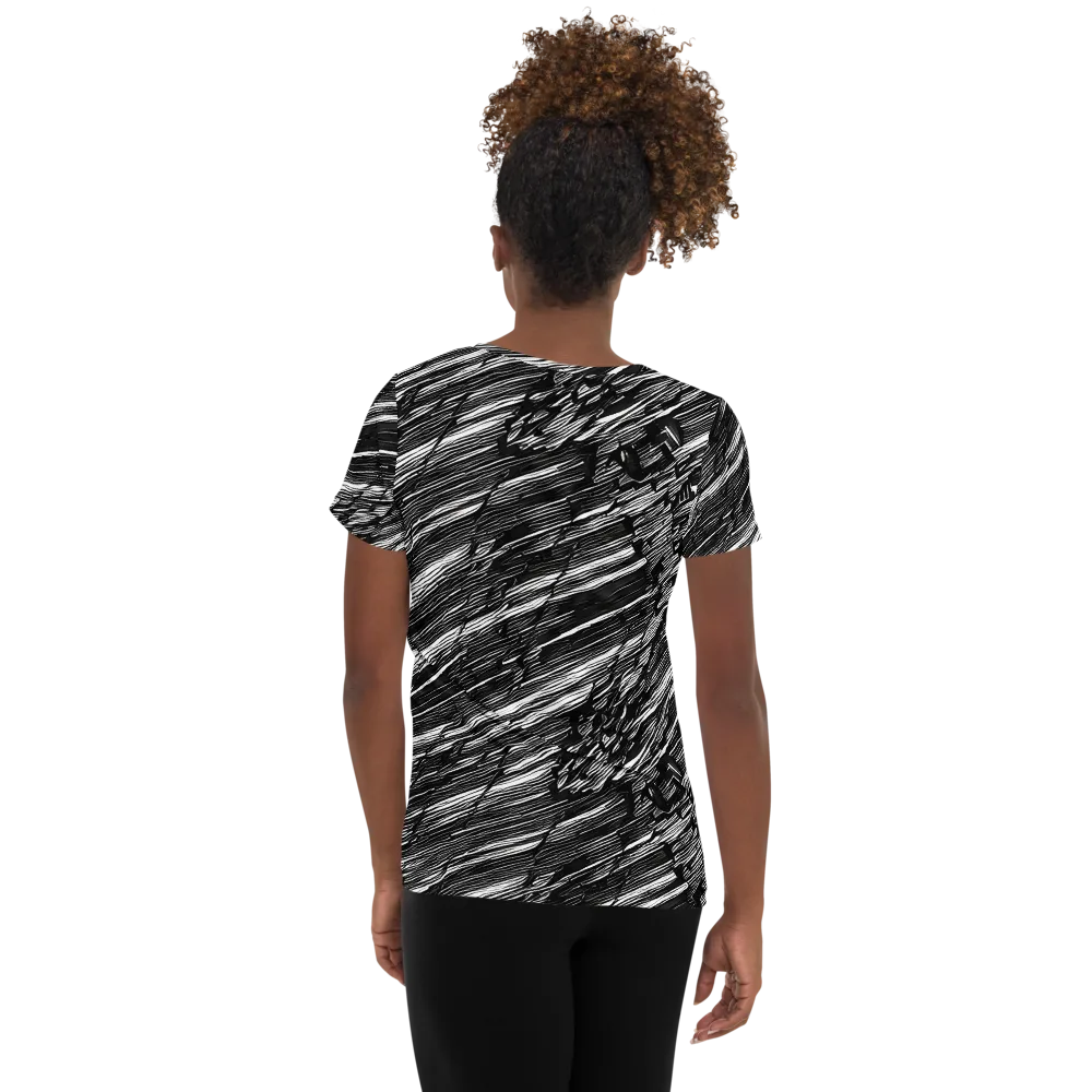 Ward's Whirlwind on Women's Athletic T-Shirt — Back