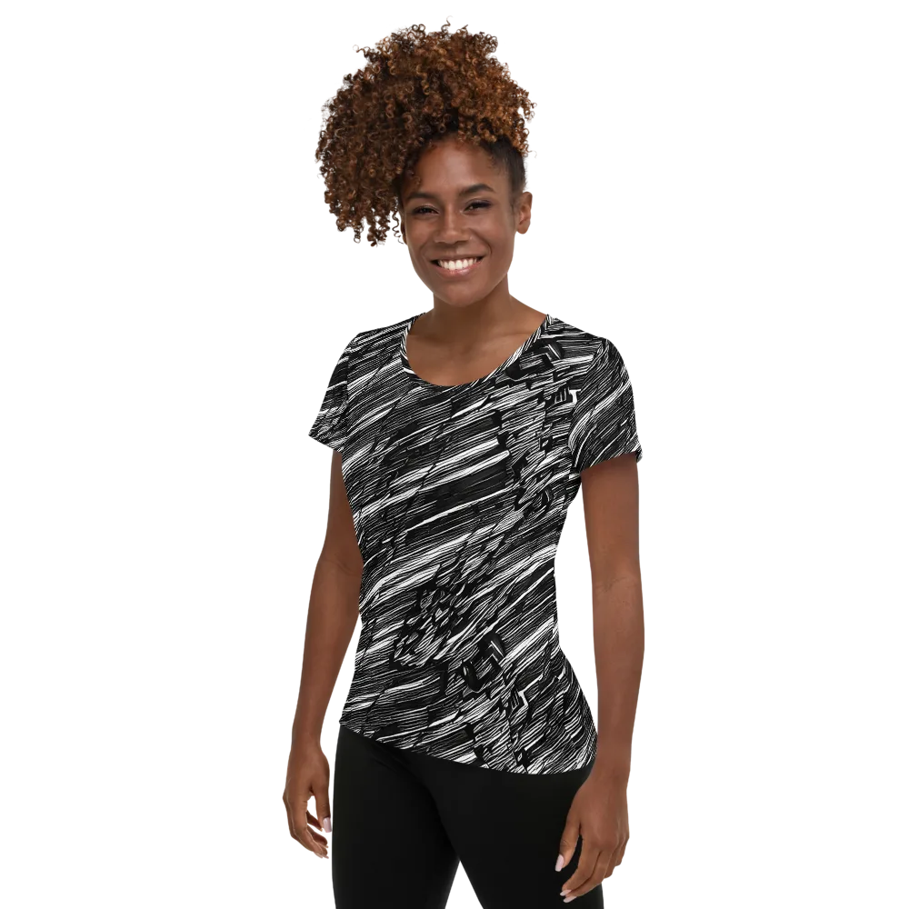 Ward's Whirlwind on Women's Athletic T-Shirt — Left