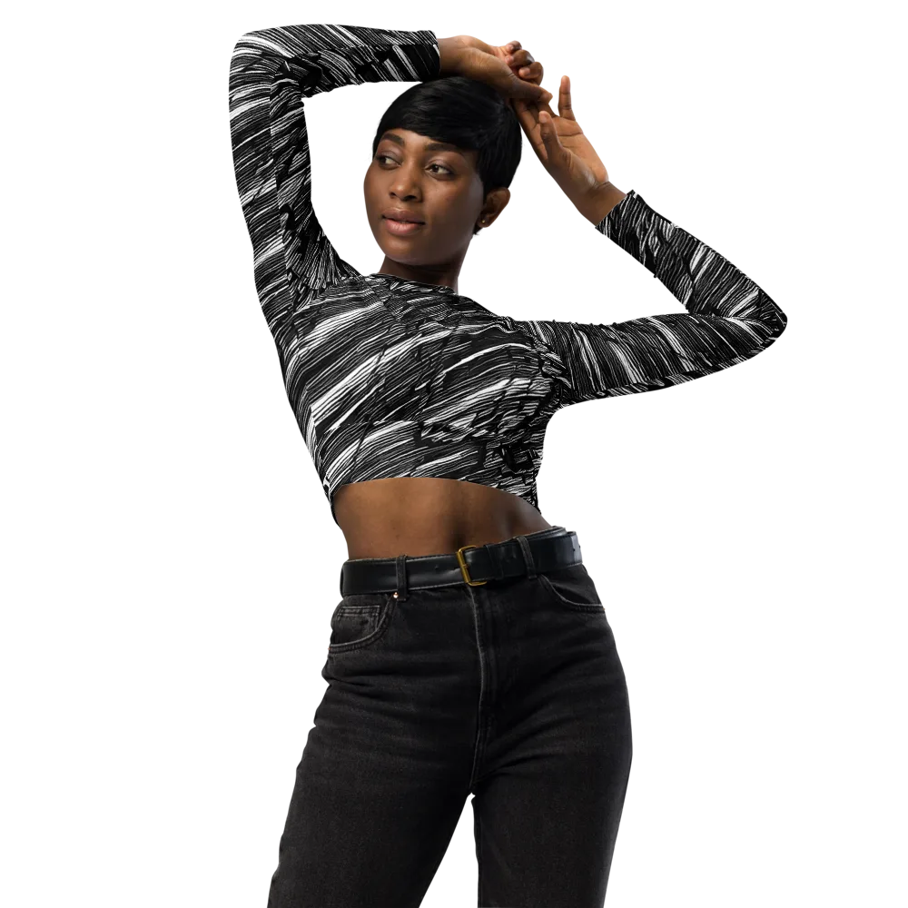 Ward's Whirlwind on Long Sleeve Crop Top — Front