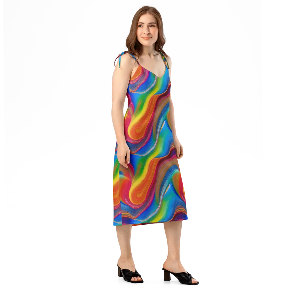 Aurora Fold on Slip Dress — Right Front