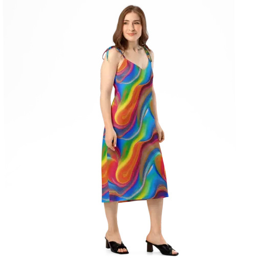 Aurora Fold on a Slip Dress