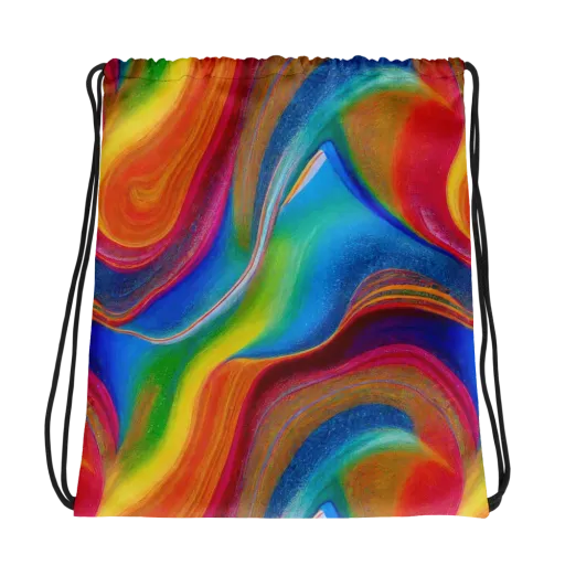 Aurora Fold on a Drawstring Bag