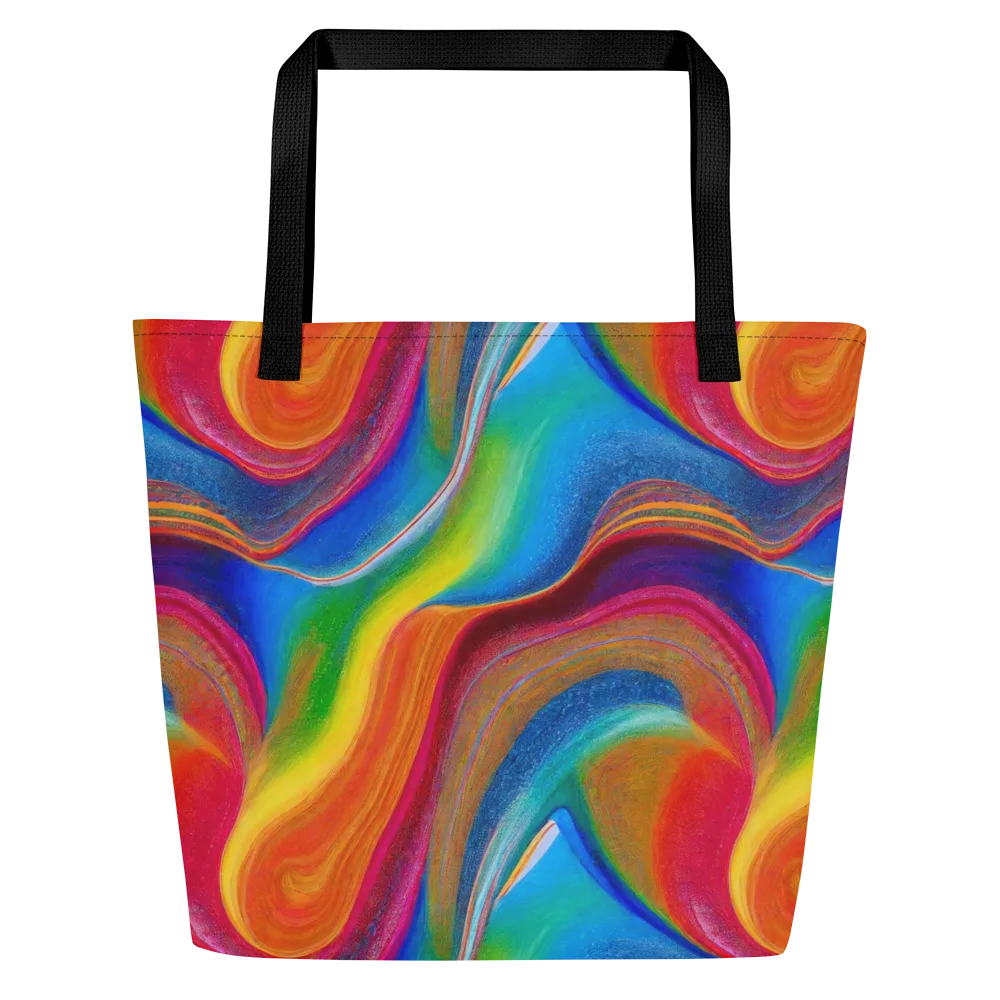 Aurora Fold on Large Tote Bag W/ Pocket — Front