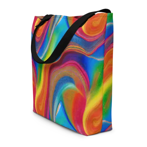 Aurora Fold on a Large Tote Bag W/ Pocket