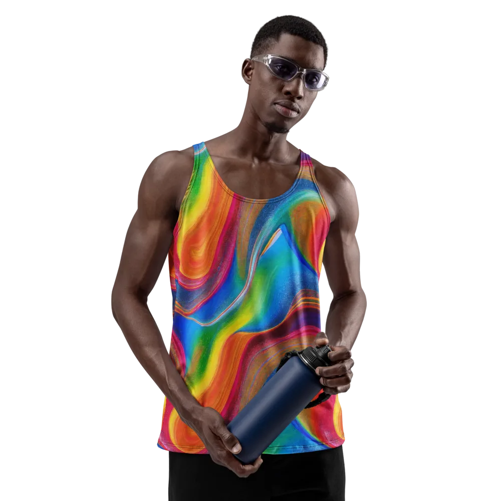 Aurora Fold on Men's Tank Top — Front