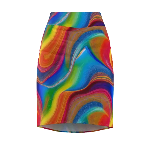 Aurora Fold on a Pencil Skirt