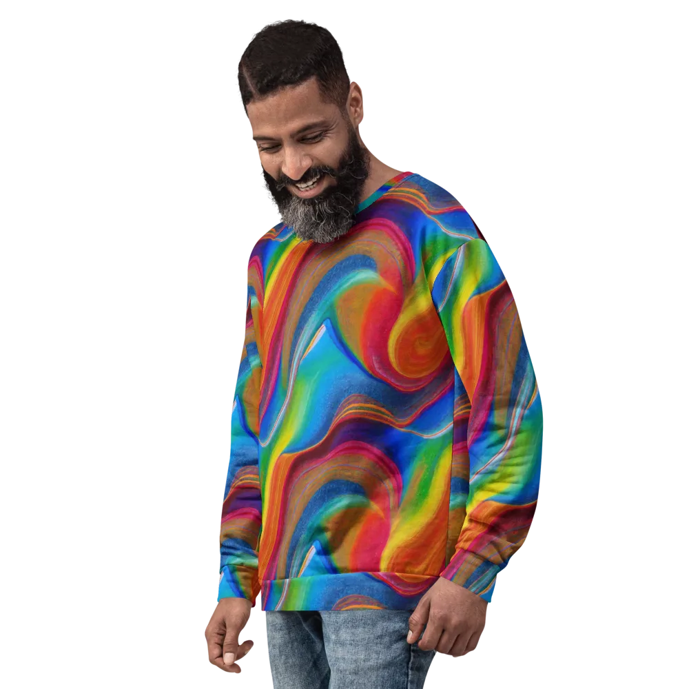 Aurora Fold on Sweatshirt — Left Front