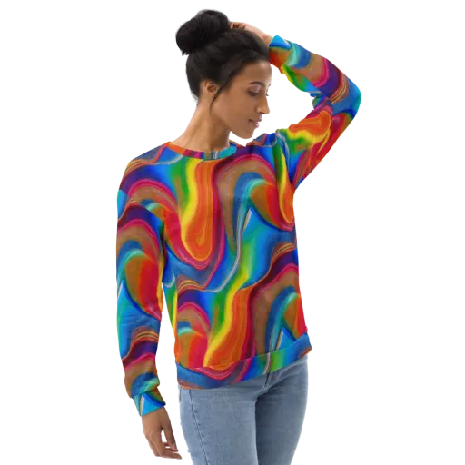 Aurora Fold on a Sweatshirt