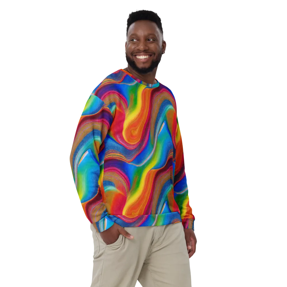 Aurora Fold on Sweatshirt — Front
