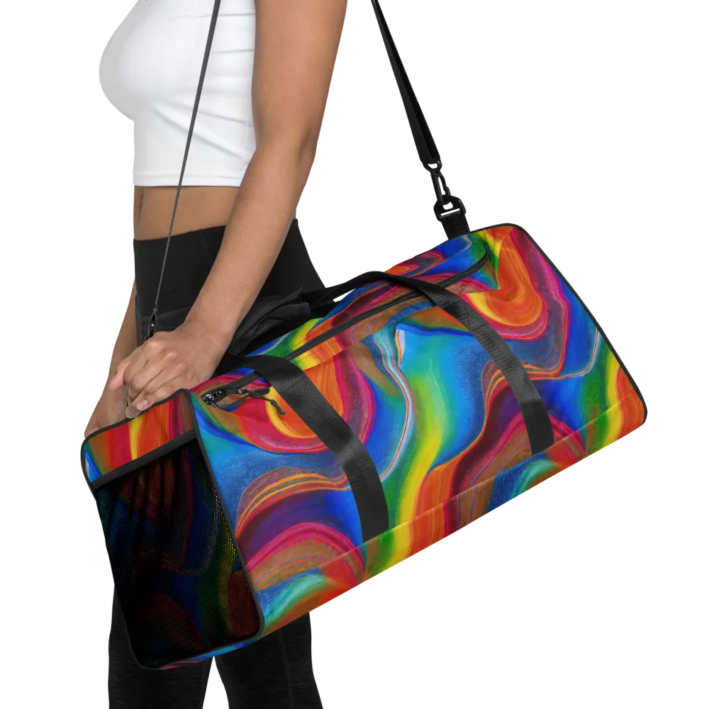 Aurora Fold on Duffle Bag — Front