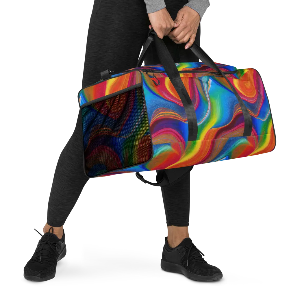 Aurora Fold on Duffle Bag — Right Front