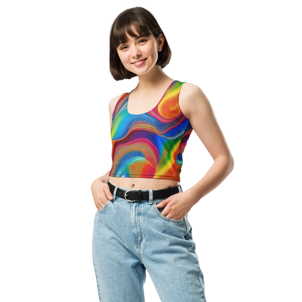 Aurora Fold on Crop Top — Front