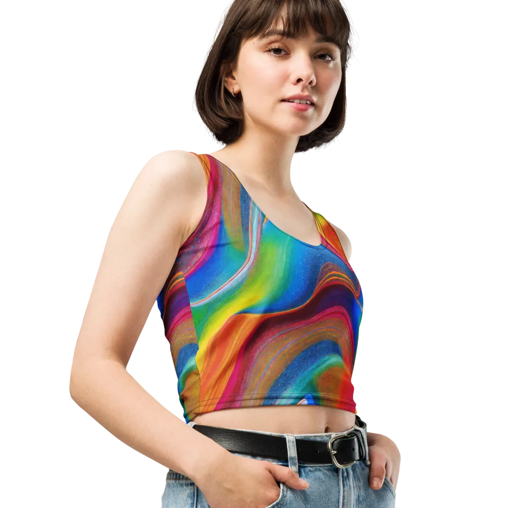 Aurora Fold on Crop Top — Right Front