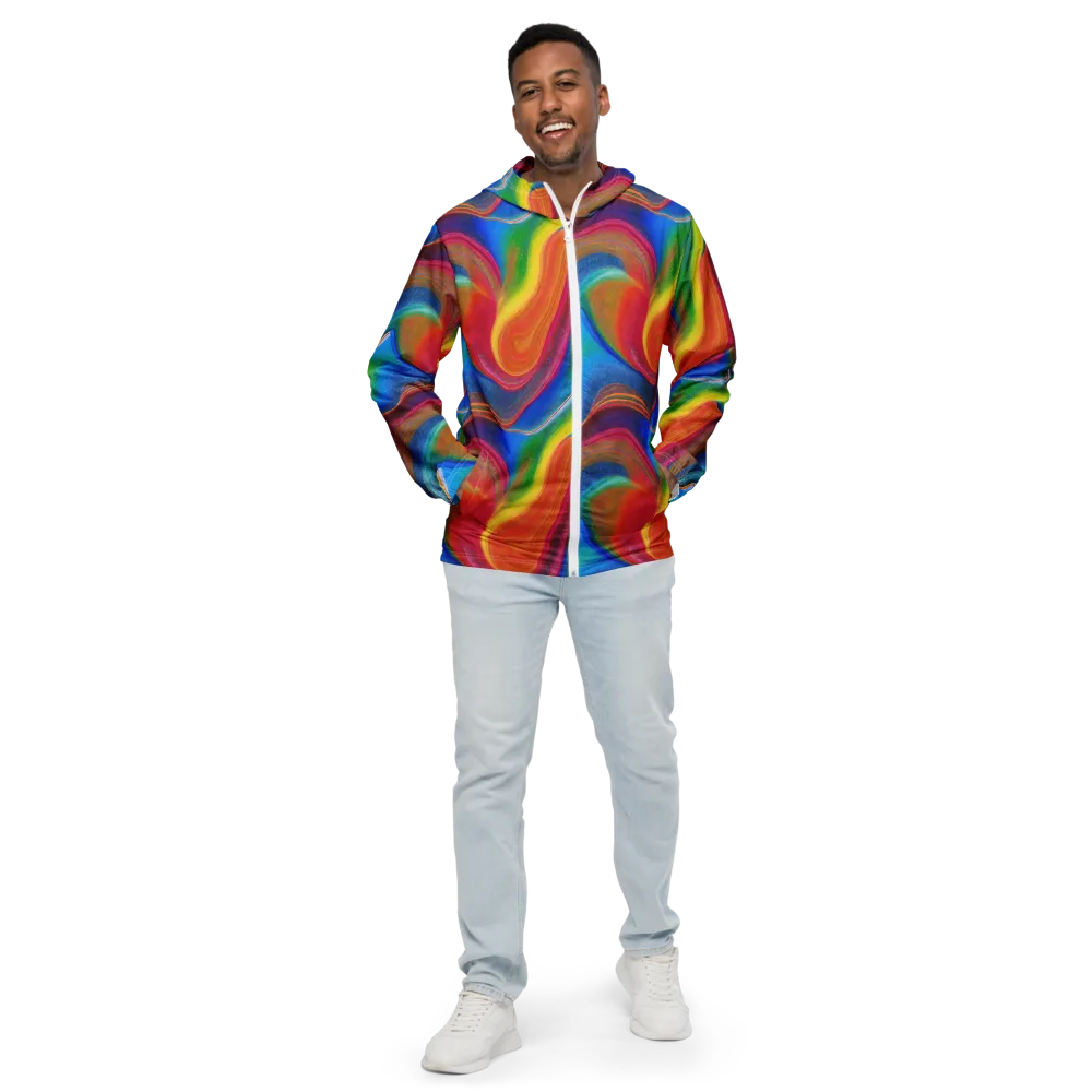 Aurora Fold on Men's Windbreaker — Front
