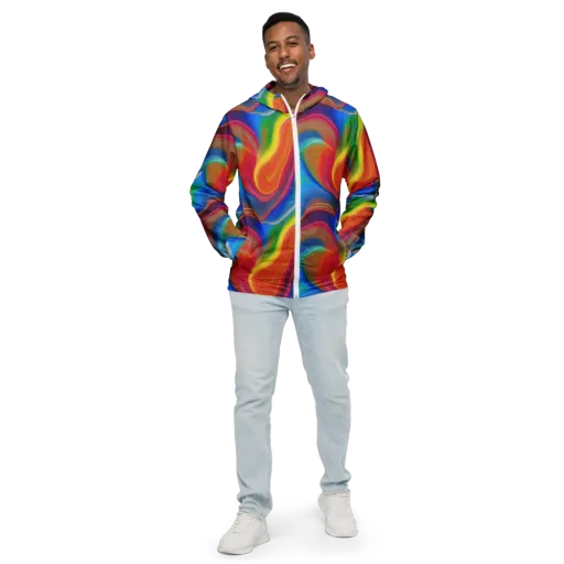 Aurora Fold on a Men's Windbreaker