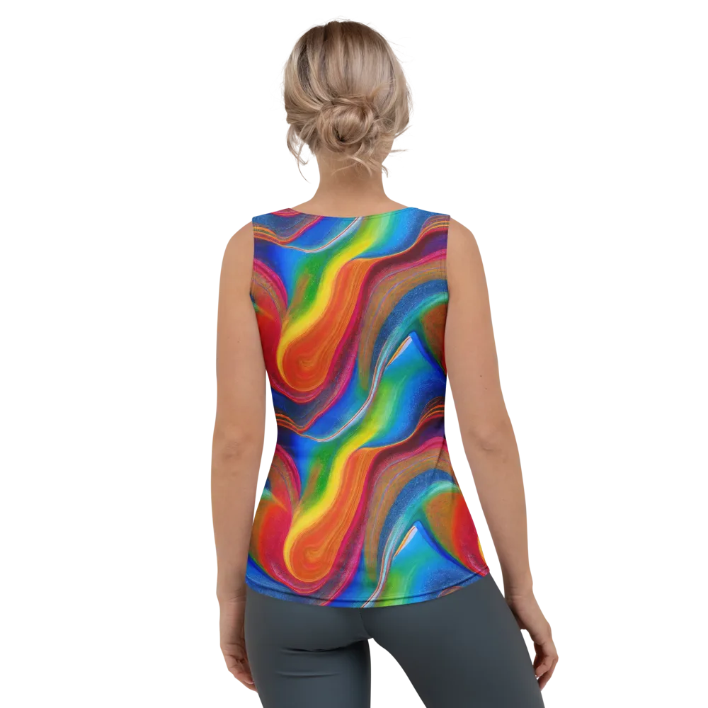 Aurora Fold on Women's Tank Top — Back