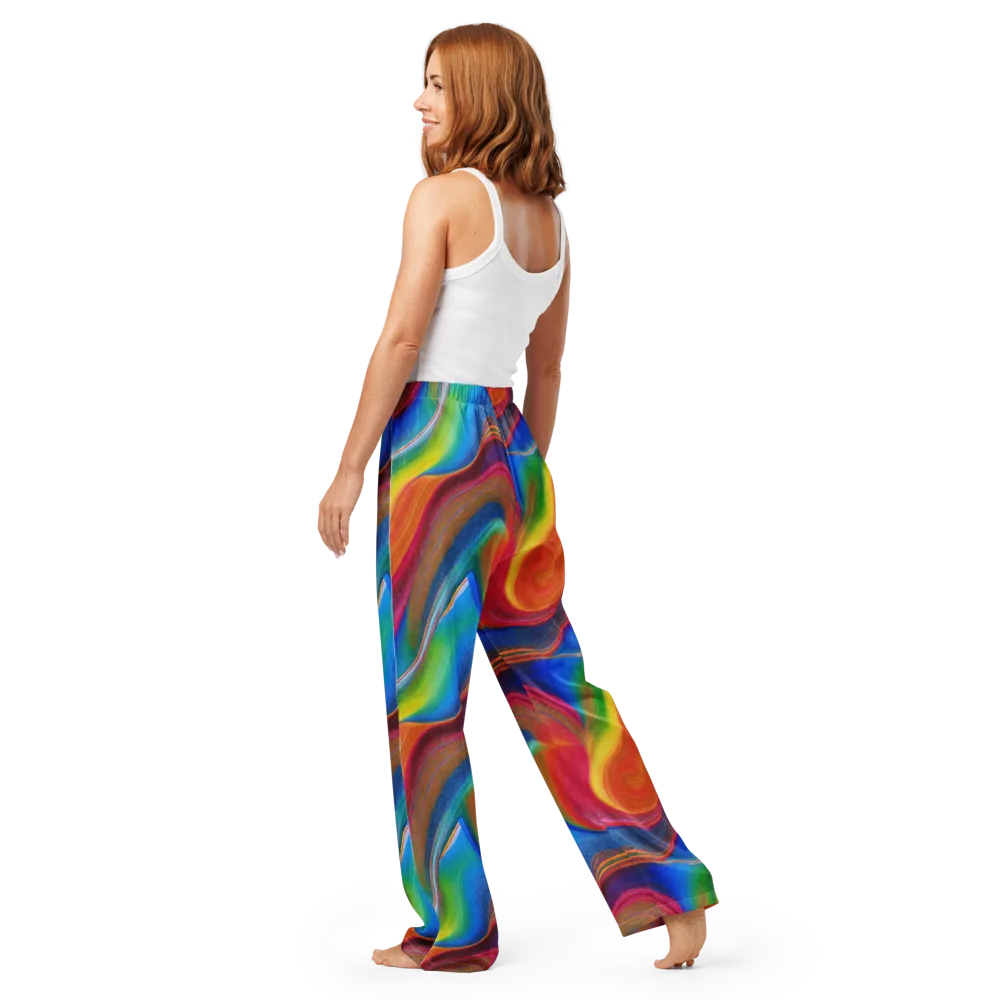 Aurora Fold on Women's Pajama Pants — Back