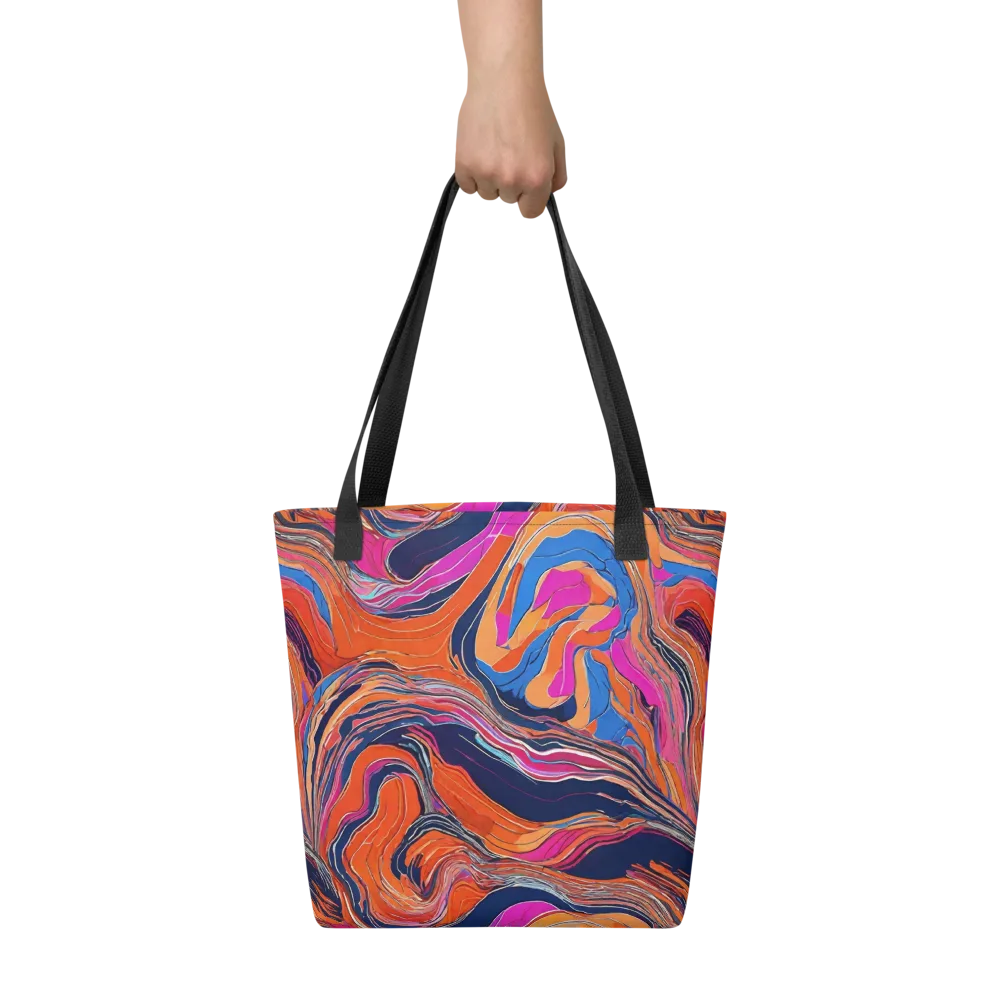 Coral Static on Tote Bag — Front