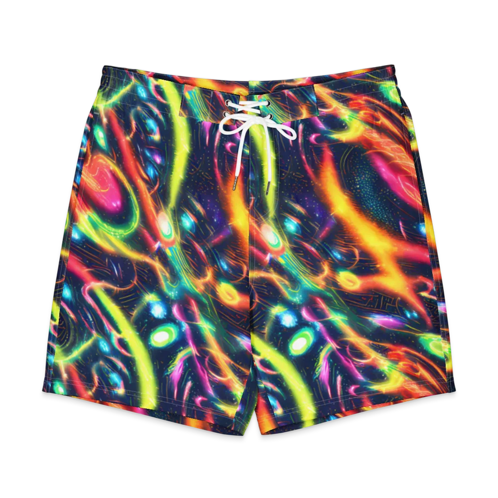 Plasma Playground on Men's Board Shorts — Front