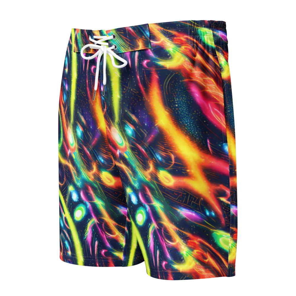 Plasma Playground on Men's Board Shorts — Front