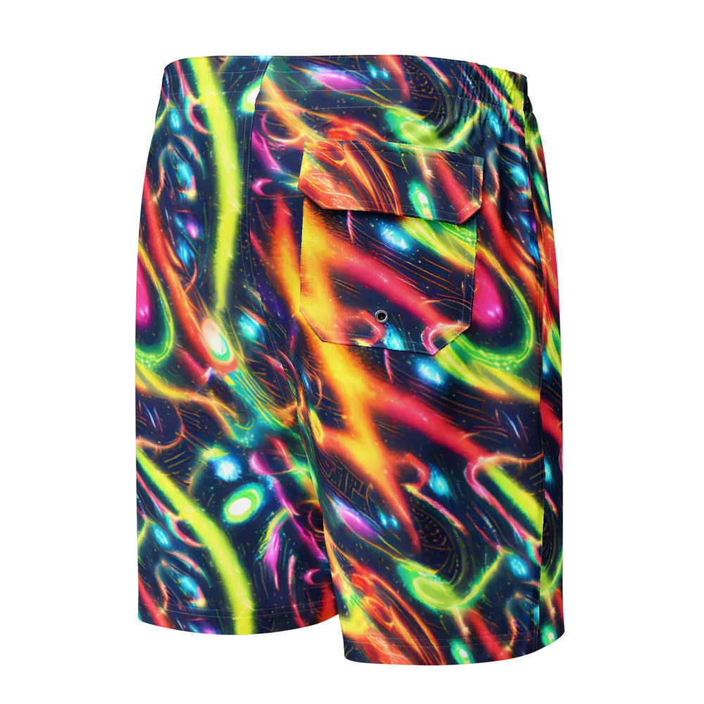 Plasma Playground on Men's Board Shorts — Back