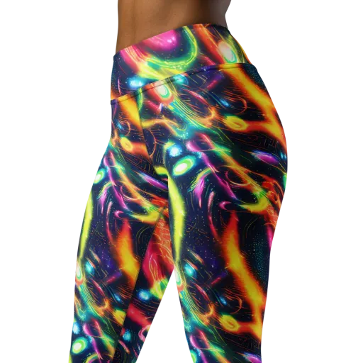 Plasma Playground on a Yoga Leggings
