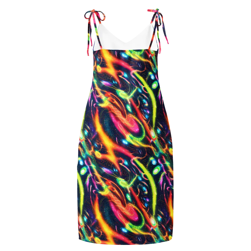 Plasma Playground on Slip Dress — Back