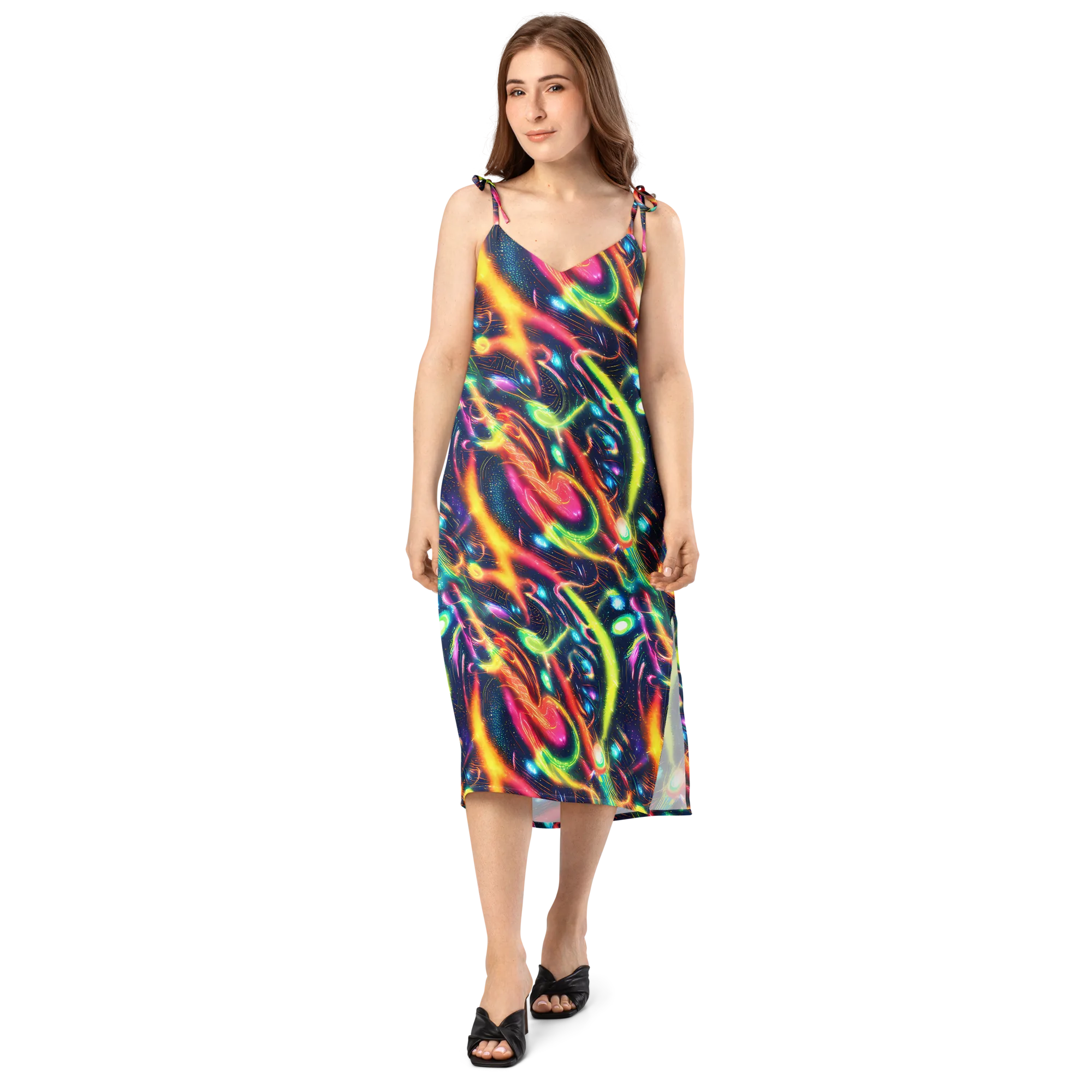Plasma Playground on Slip Dress — Front