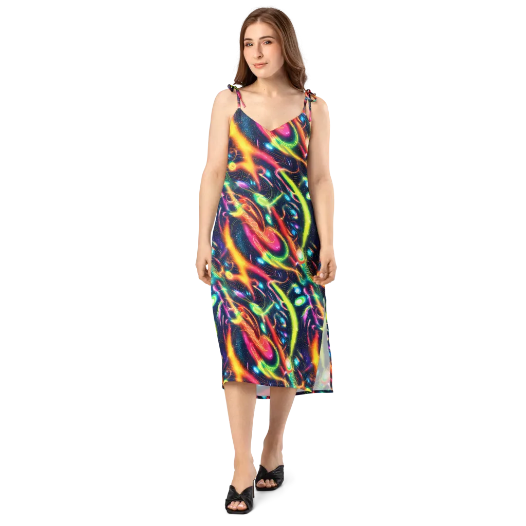Plasma Playground on Slip Dress — Front