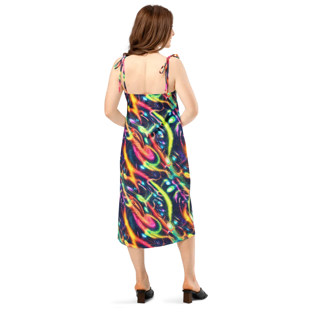 Plasma Playground on Slip Dress — Back