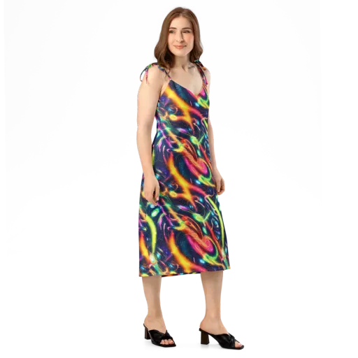 Plasma Playground on a Slip Dress