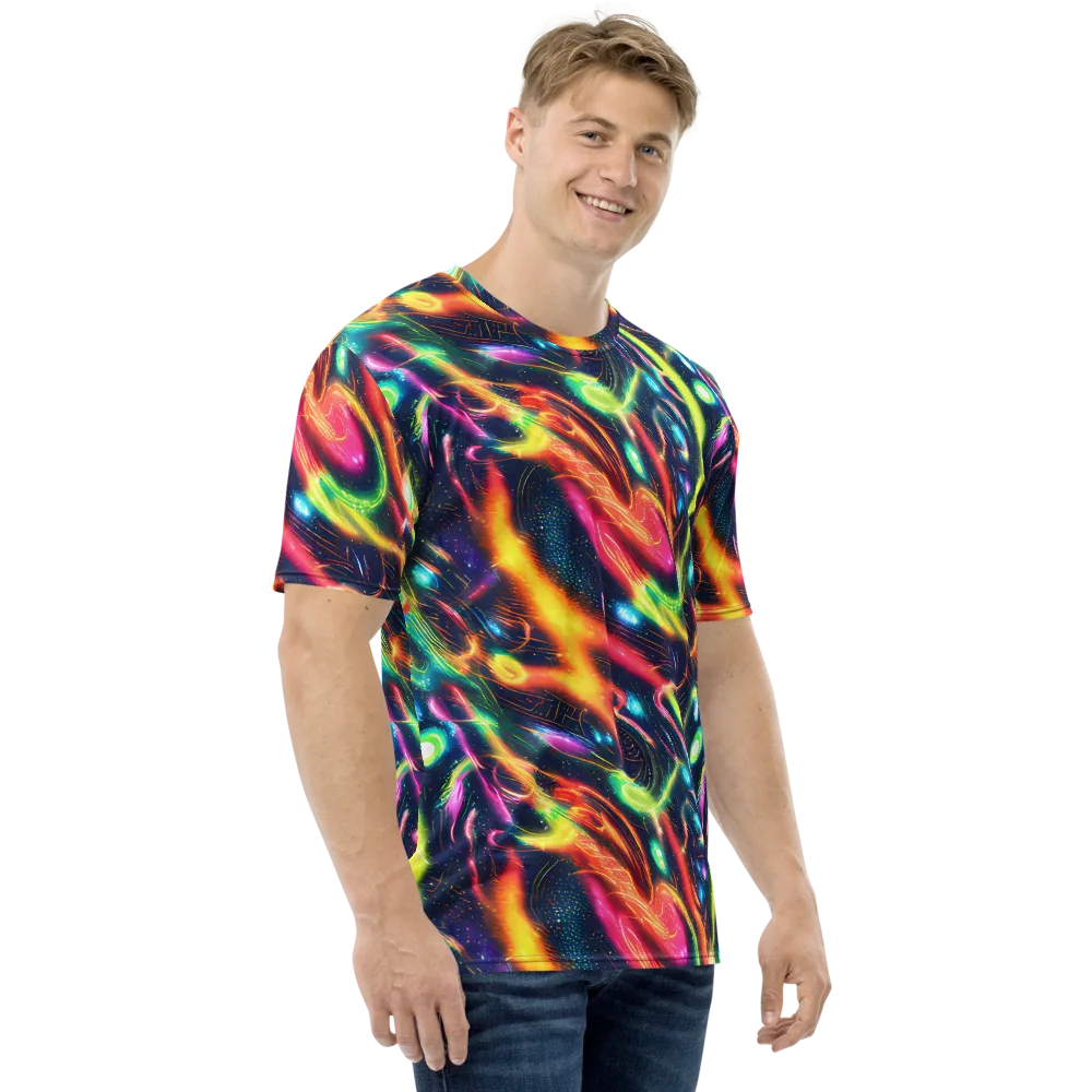 Plasma Playground on Men's Crew Neck T-Shirt — Right