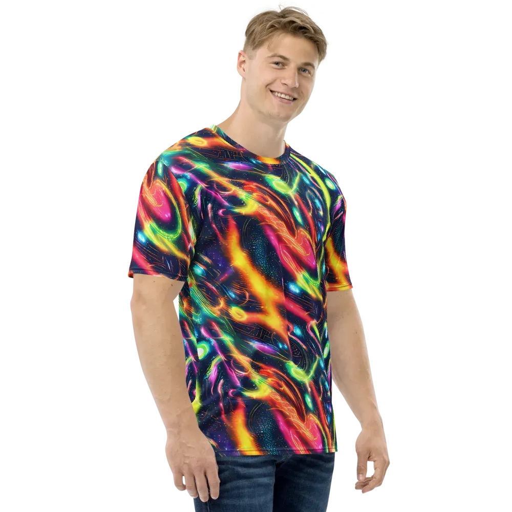 Plasma Playground on Men's Crew Neck T-Shirt — Right