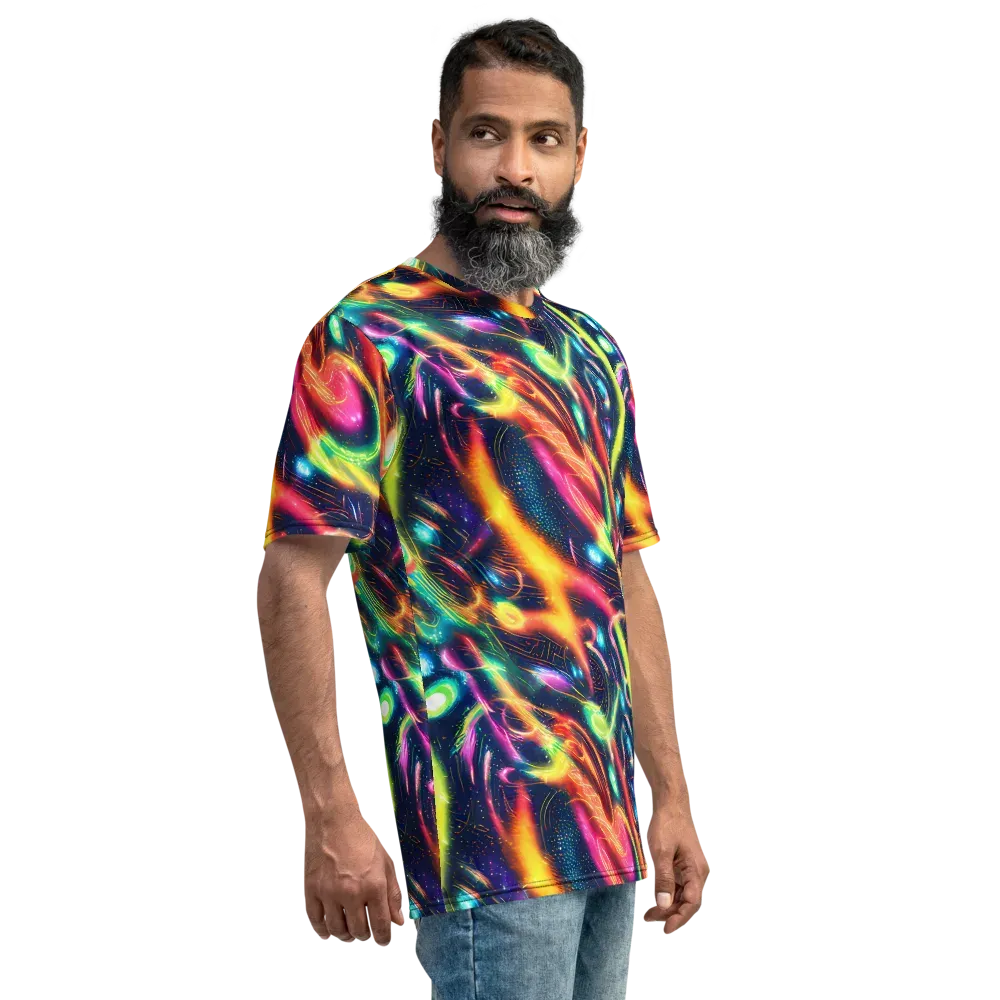 Plasma Playground on Men's Crew Neck T-Shirt — Right