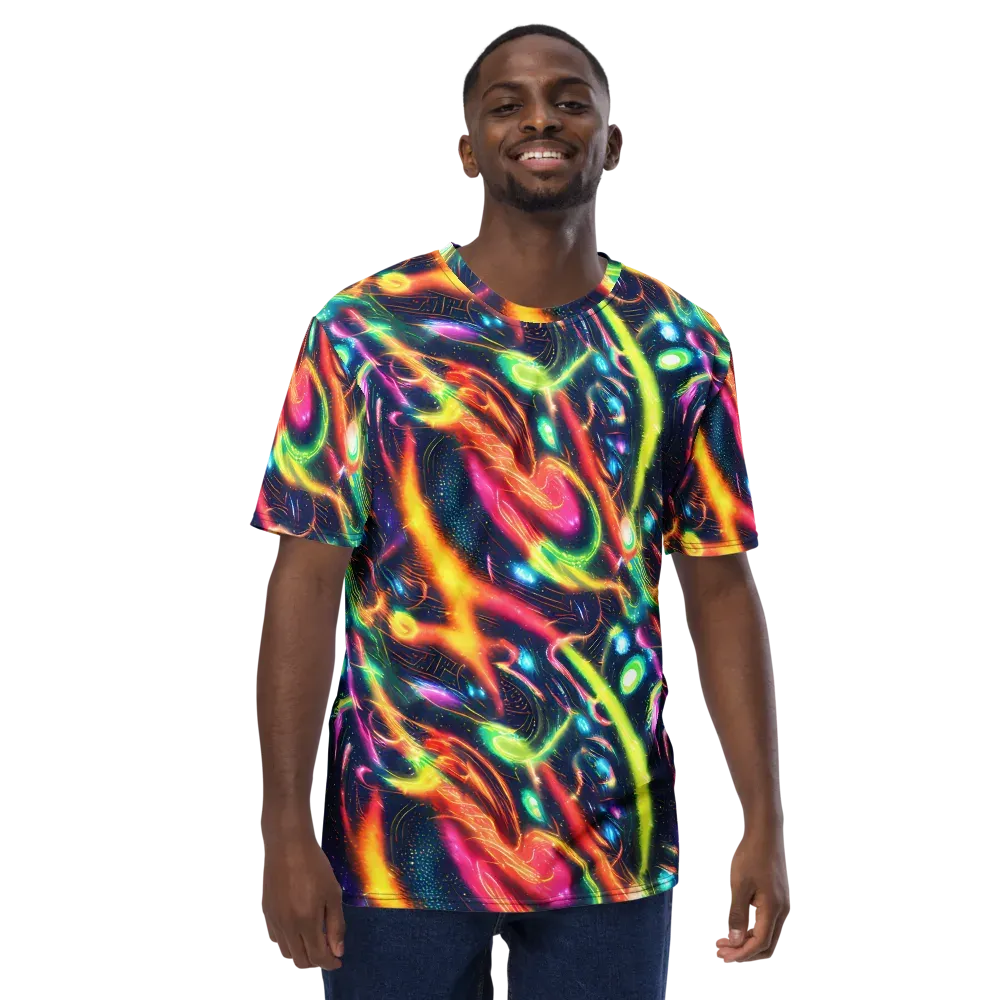Plasma Playground on Men's Crew Neck T-Shirt — Front