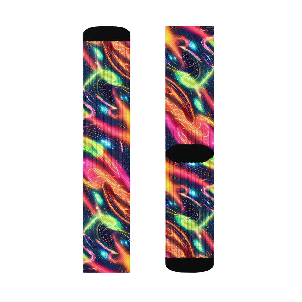 Plasma Playground on Socks — Left Sock