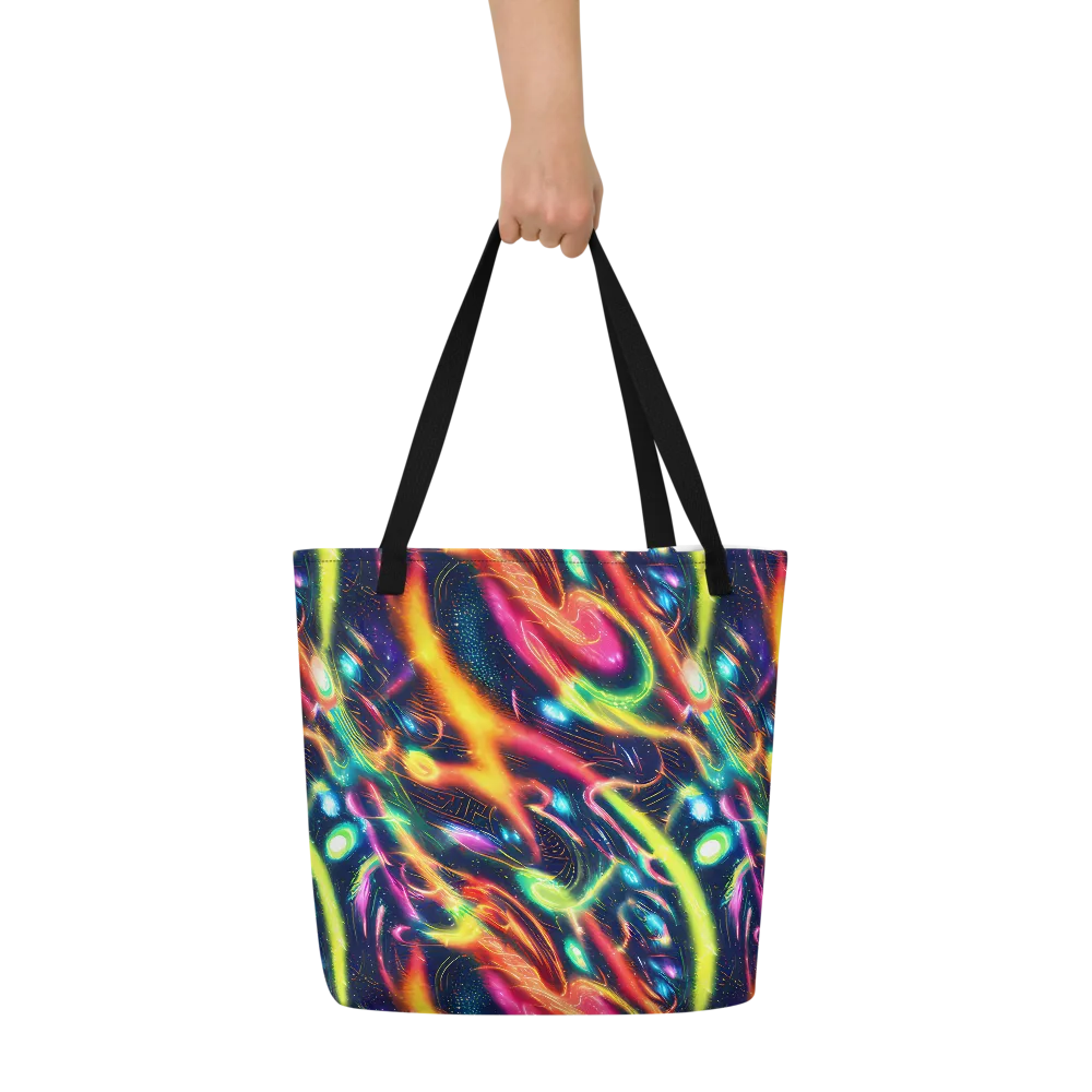 Plasma Playground on Large Tote Bag W/ Pocket — Front