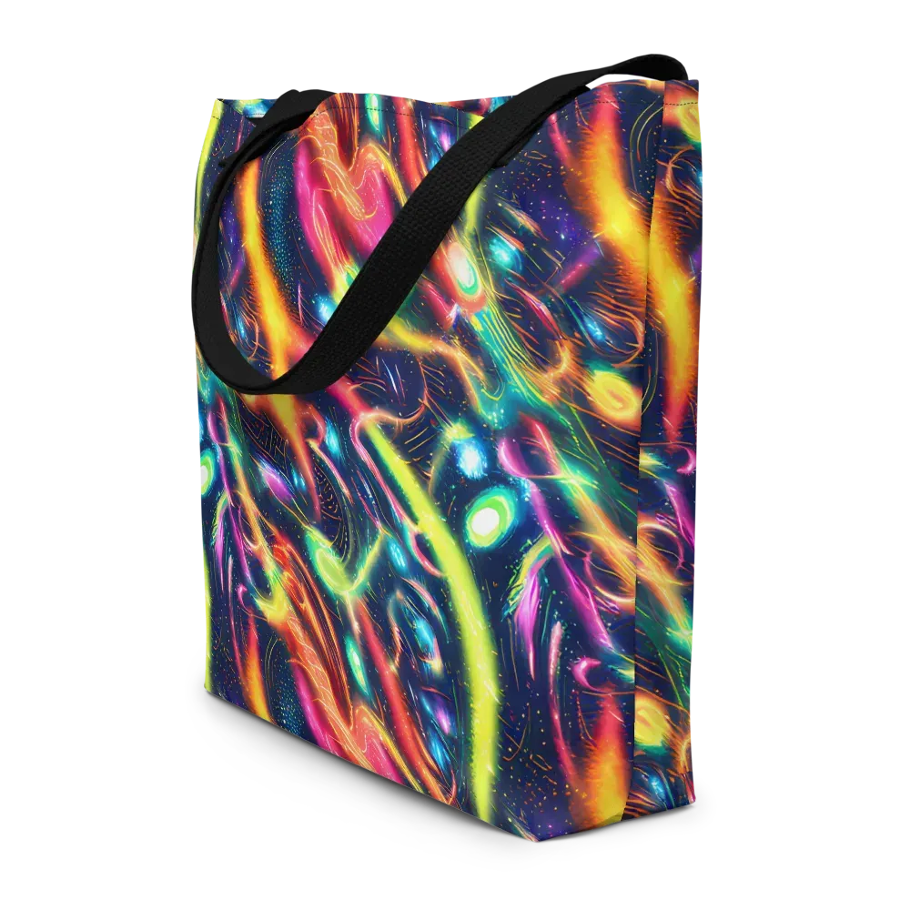 Plasma Playground on Large Tote Bag W/ Pocket — Front