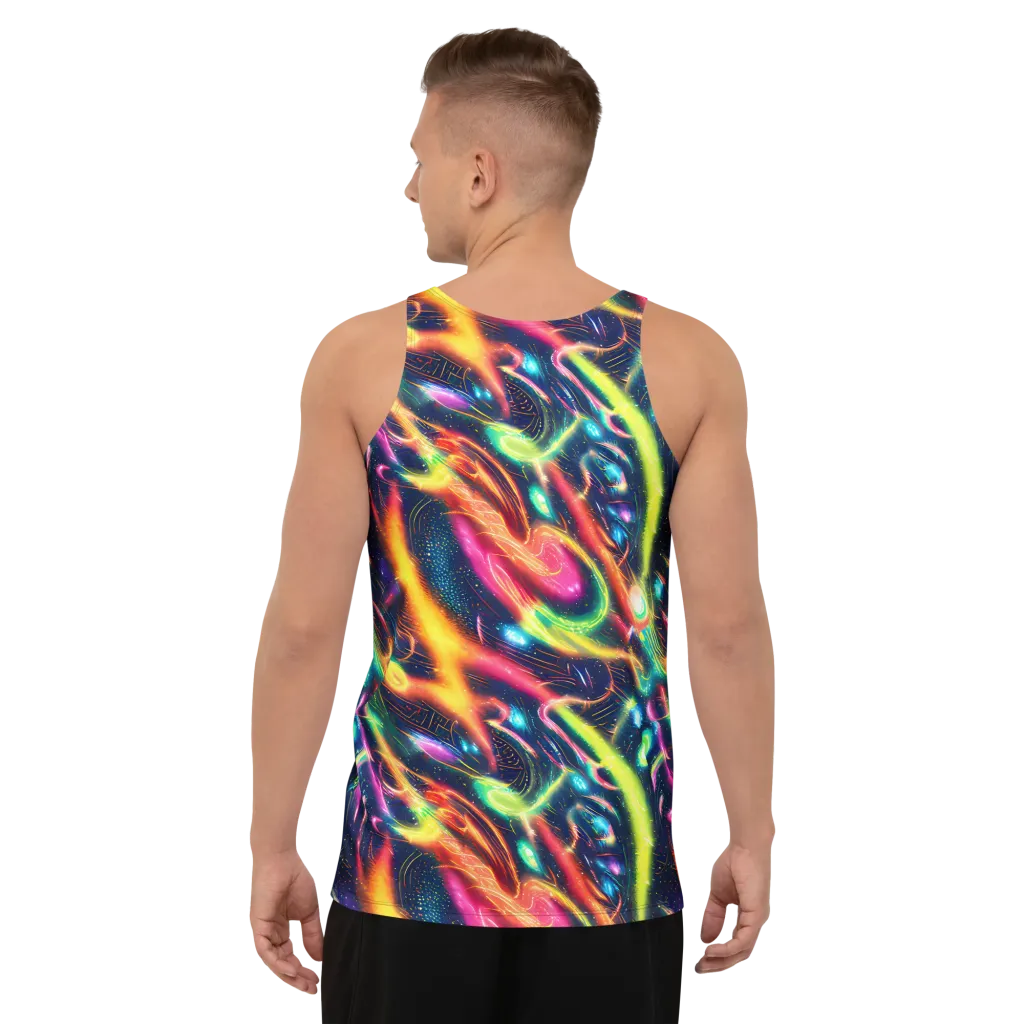 Plasma Playground on Men's Tank Top — Back
