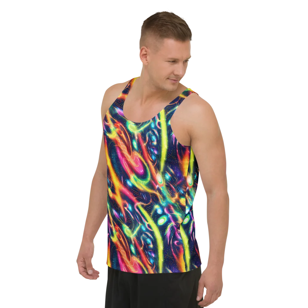 Plasma Playground on Men's Tank Top — Left Front