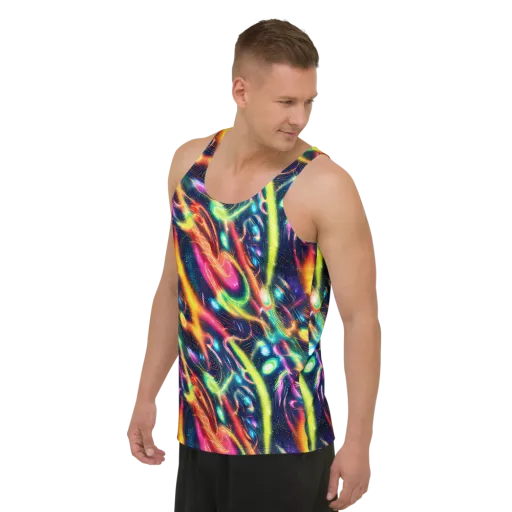 Plasma Playground on a Men's Tank Top