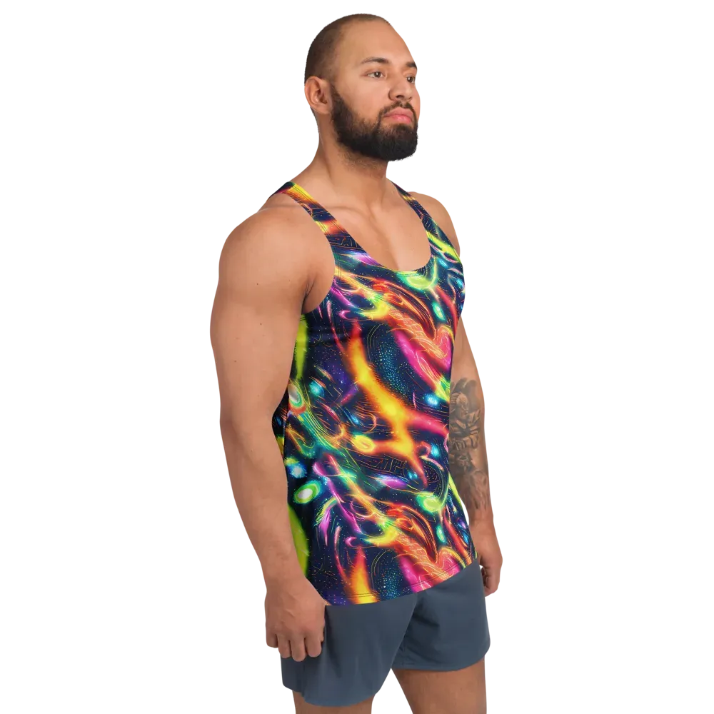 Plasma Playground on Men's Tank Top — Right Front