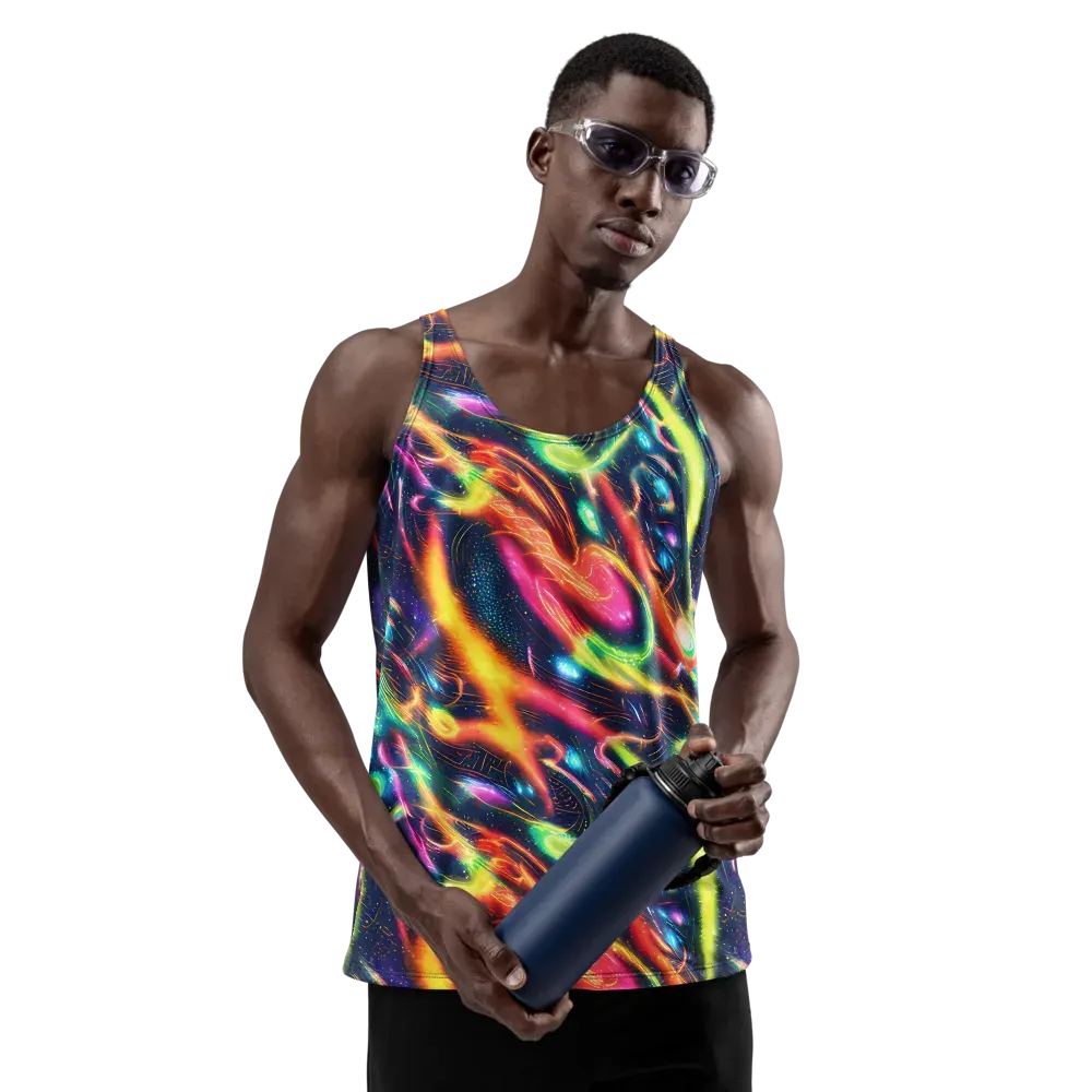 Plasma Playground on Men's Tank Top — Front