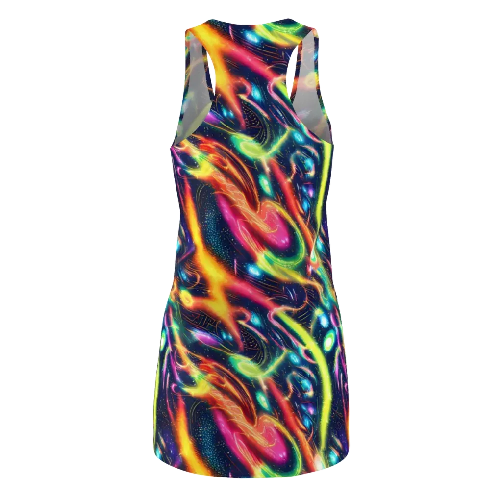 Plasma Playground on Racerback Dress — Back