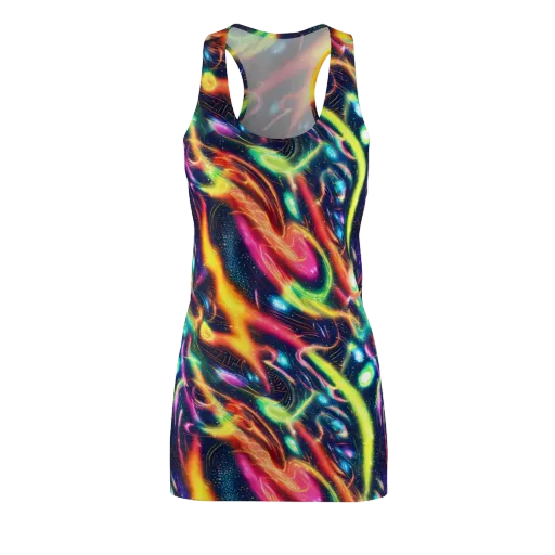 Plasma Playground on a Racerback Dress
