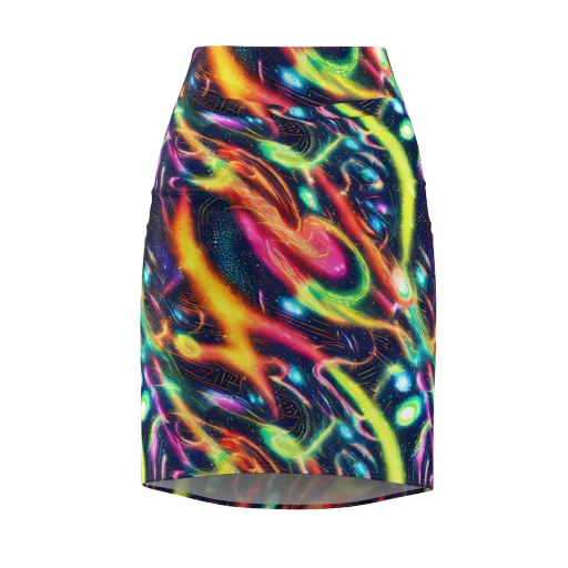 Plasma Playground on a Pencil Skirt