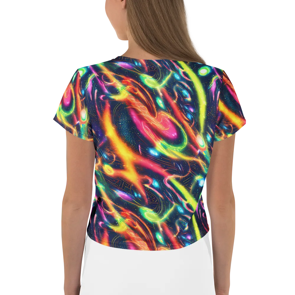 Plasma Playground on Crop Tee — Back