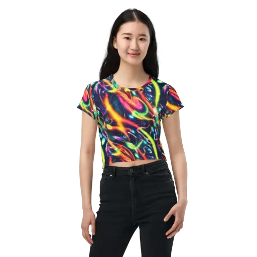 Plasma Playground on a Crop Tee